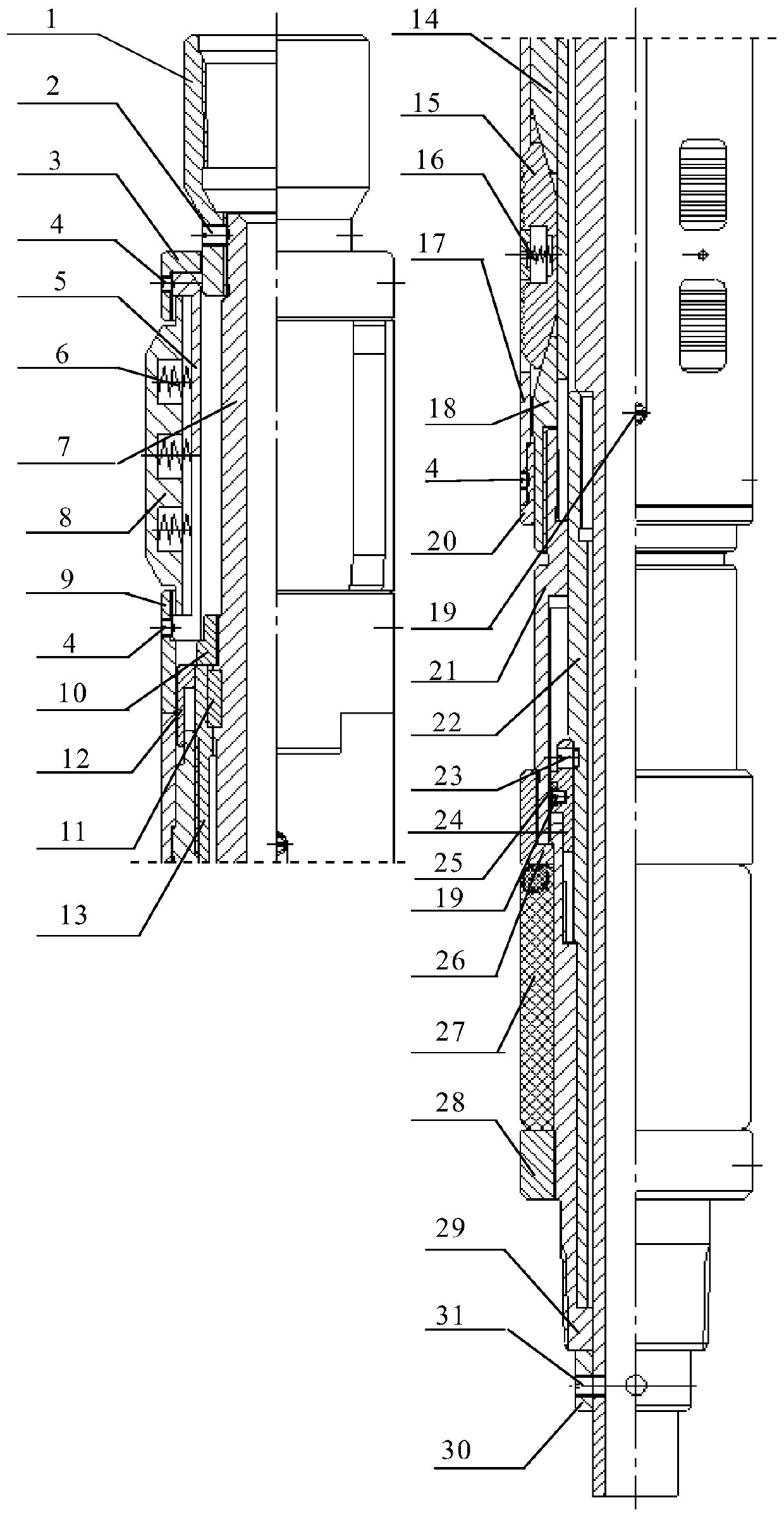 Blowout prevention packer capable of rapid pump setting and well completion after fracturing