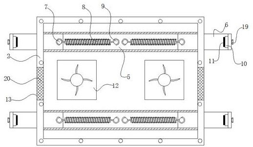 Heat dissipation device of computer equipment for software development