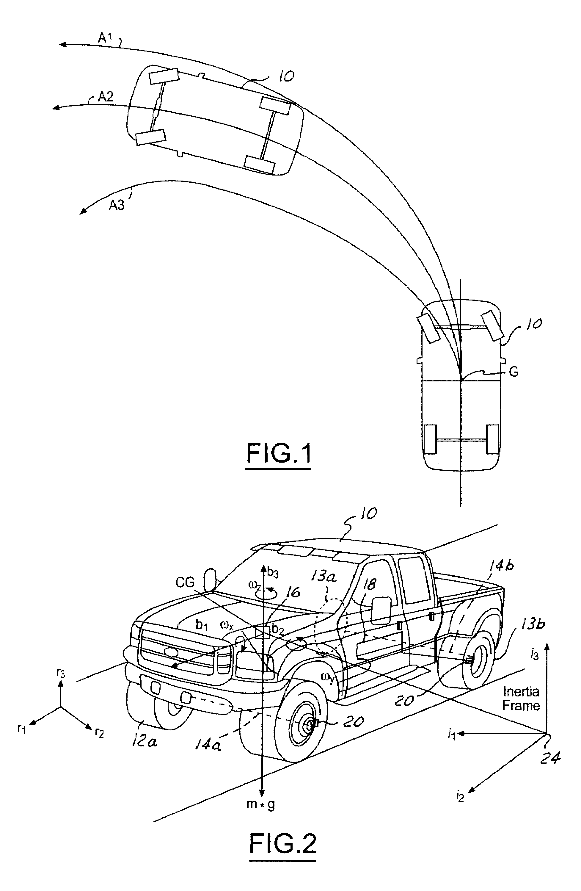 Method and apparatus of controlling an automotive vehicle using brake-steer as a function of steering wheel torque