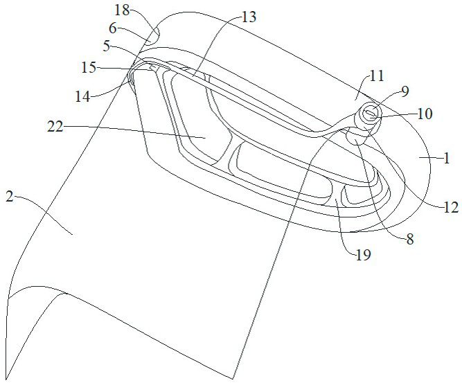 Protective mask with integrated air conditioning device