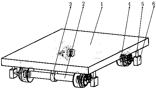 Gear-variable driving wheel walking platform