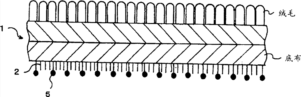 Manufacturing method of base material for ground cushion and base material for ground cushion