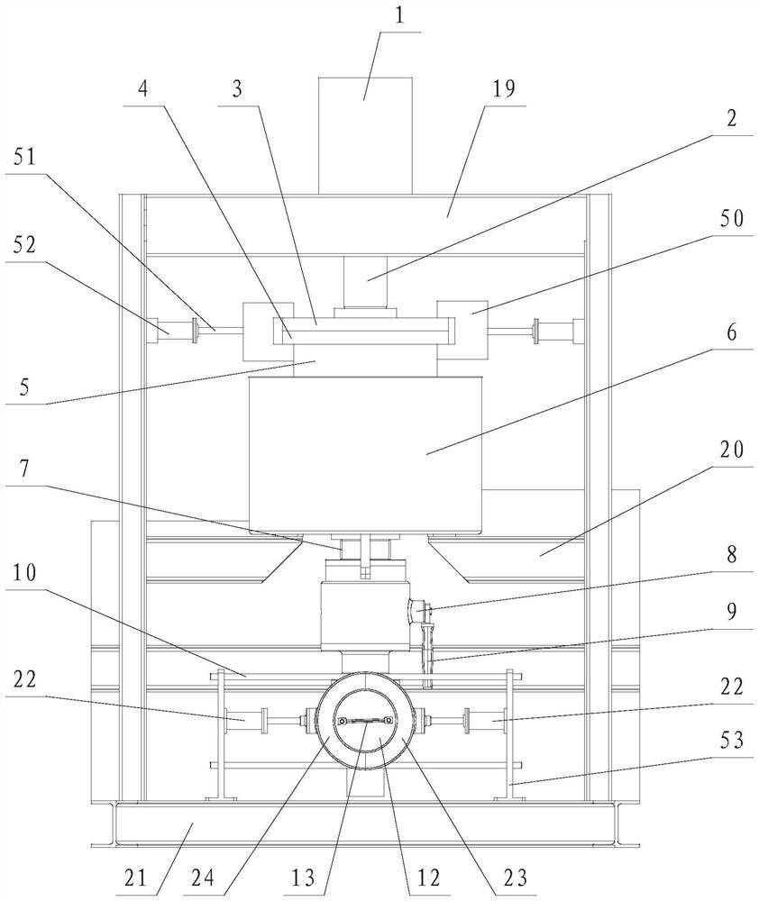 Large deep-sea organism high-pressure transfer device and transfer method thereof