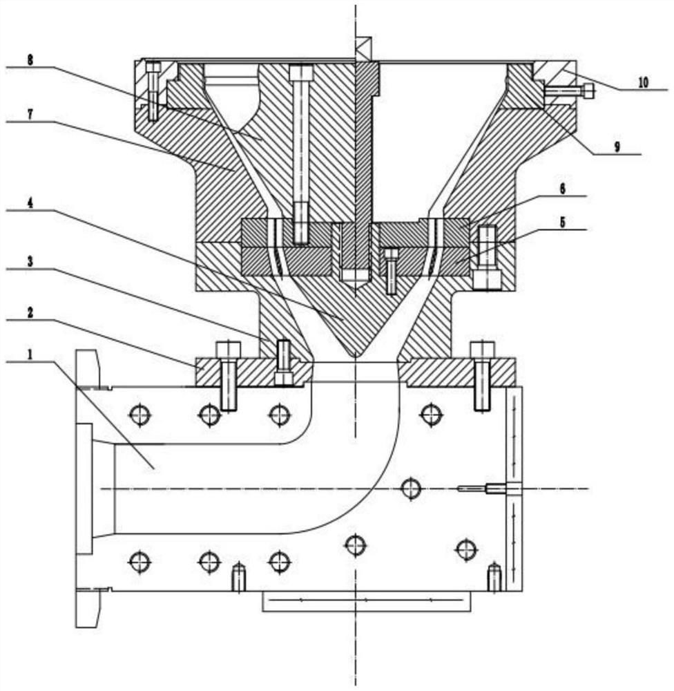 High-strength PVC blow molding die head