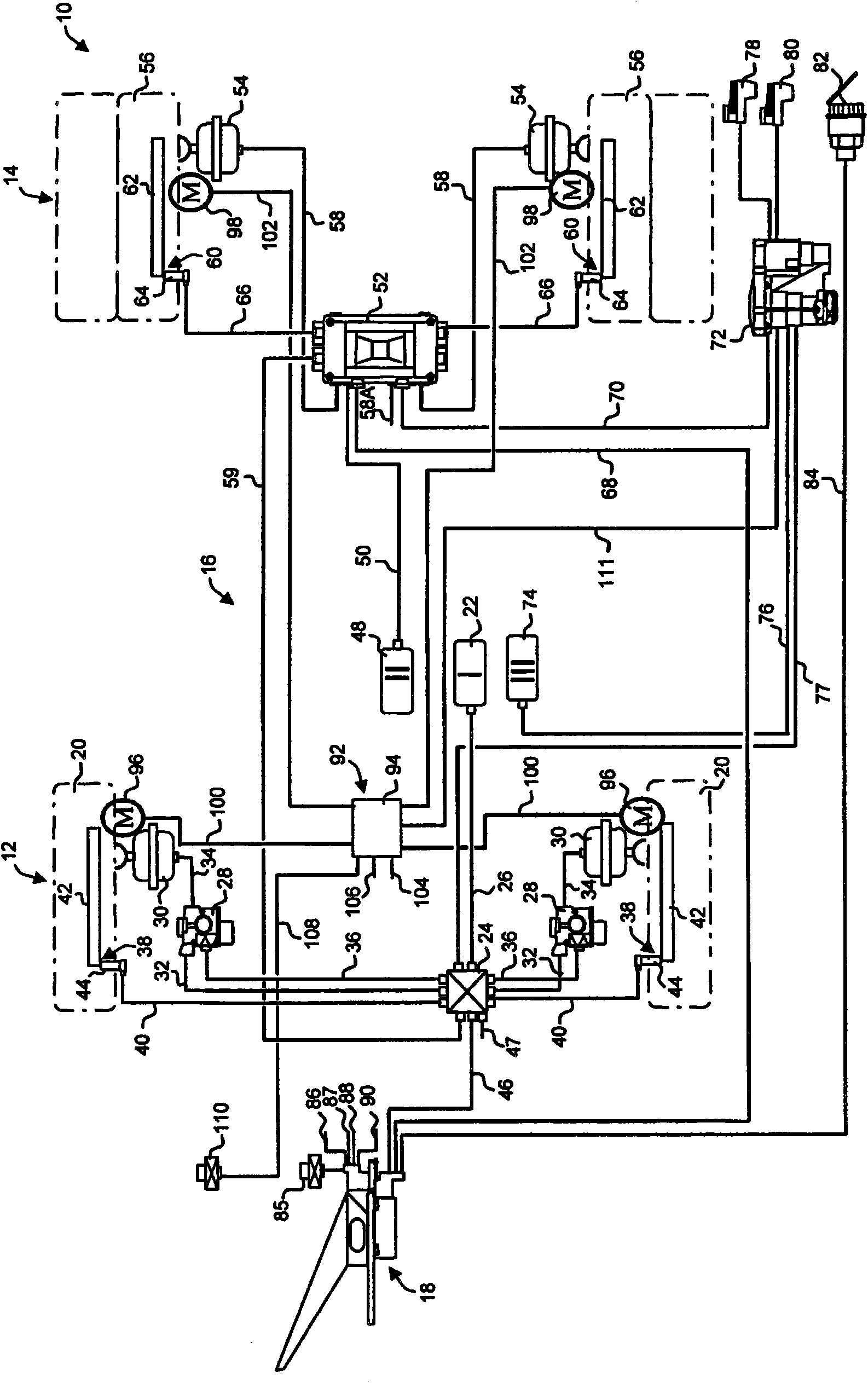 Brake system for a vehicle, and brake pedal device for such a brake system