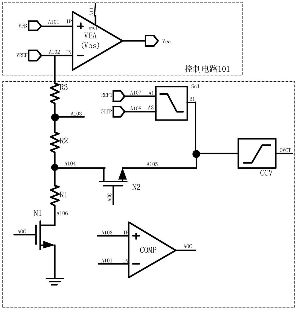 An anti-overshoot circuit for constant voltage control power supply