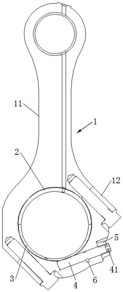 A connecting rod mechanism and engine