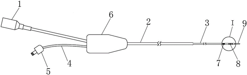 Radiofrequency ablation catheter passing through coronary vein system