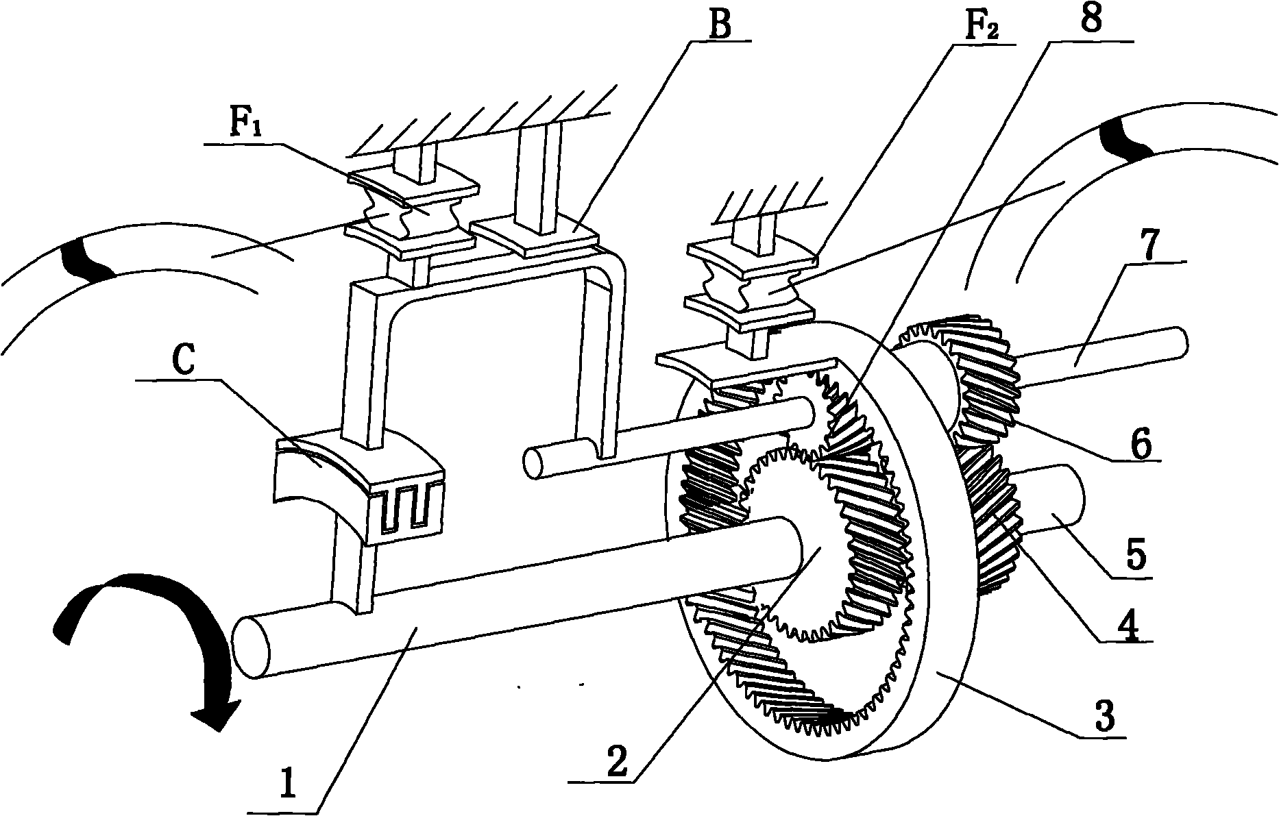 Dedicated automatic transmission planetary gear mechanism of pure electric vehicles