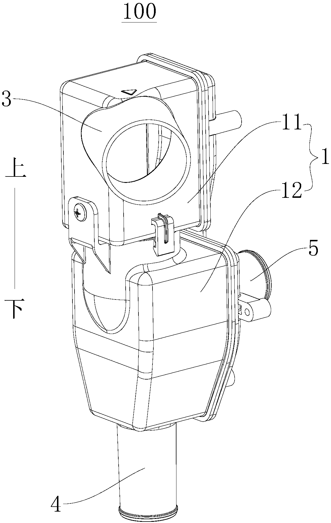 Tee assembly for washer-dryer and washer-dryer with same