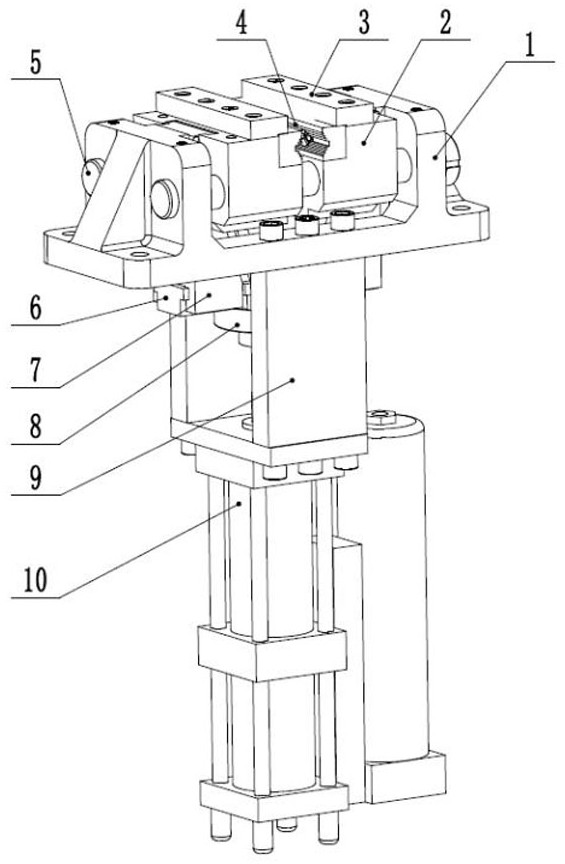 Steel bar clamping device