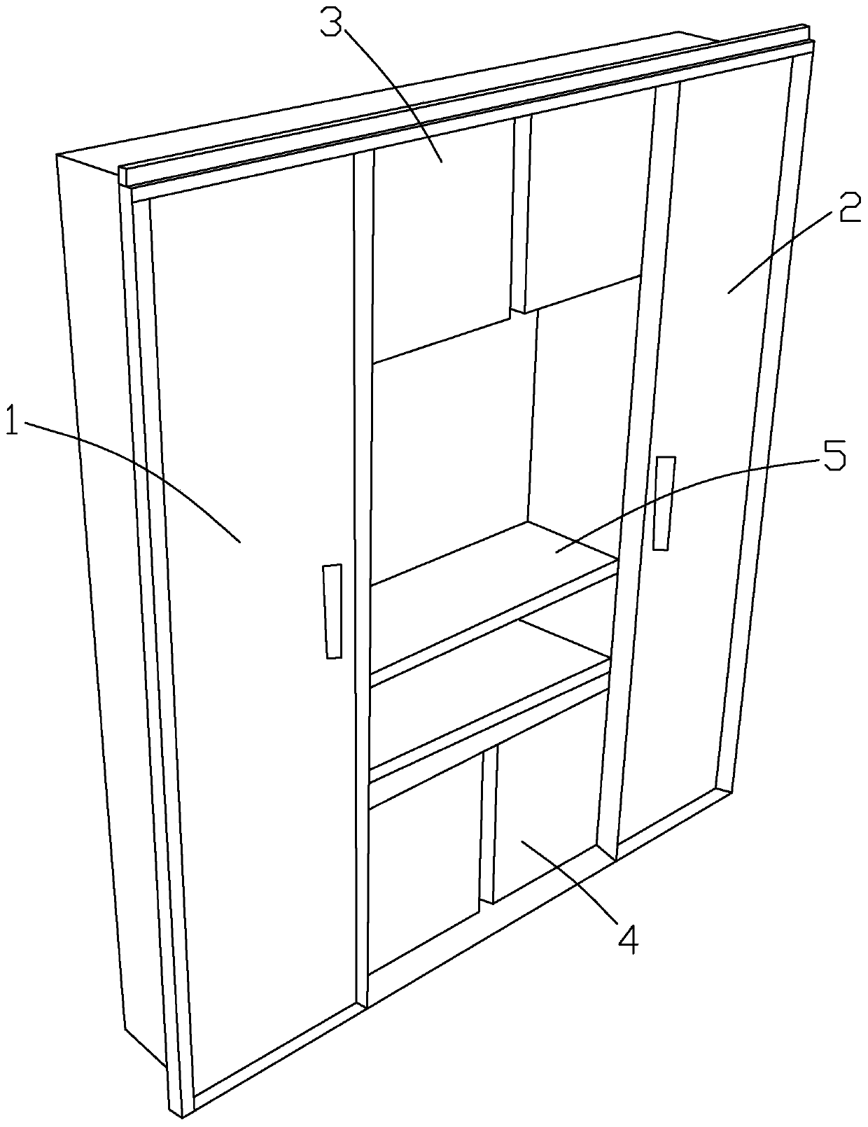 Multifunctional porch cabinet and mounting method thereof