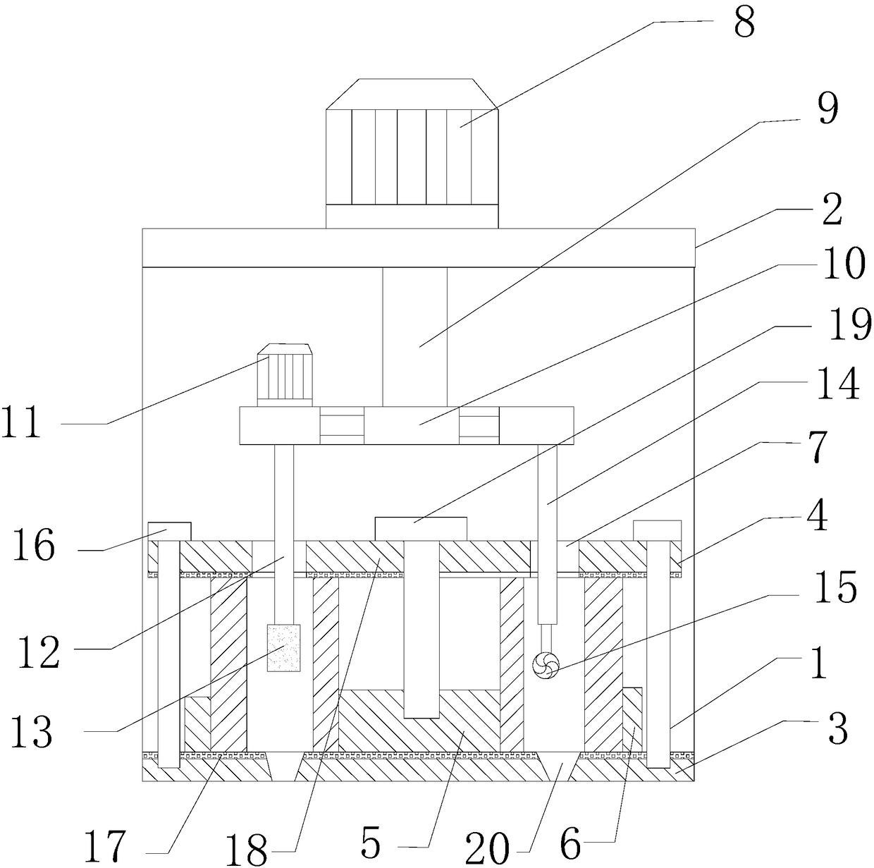 A large bearing ring positioning groove device