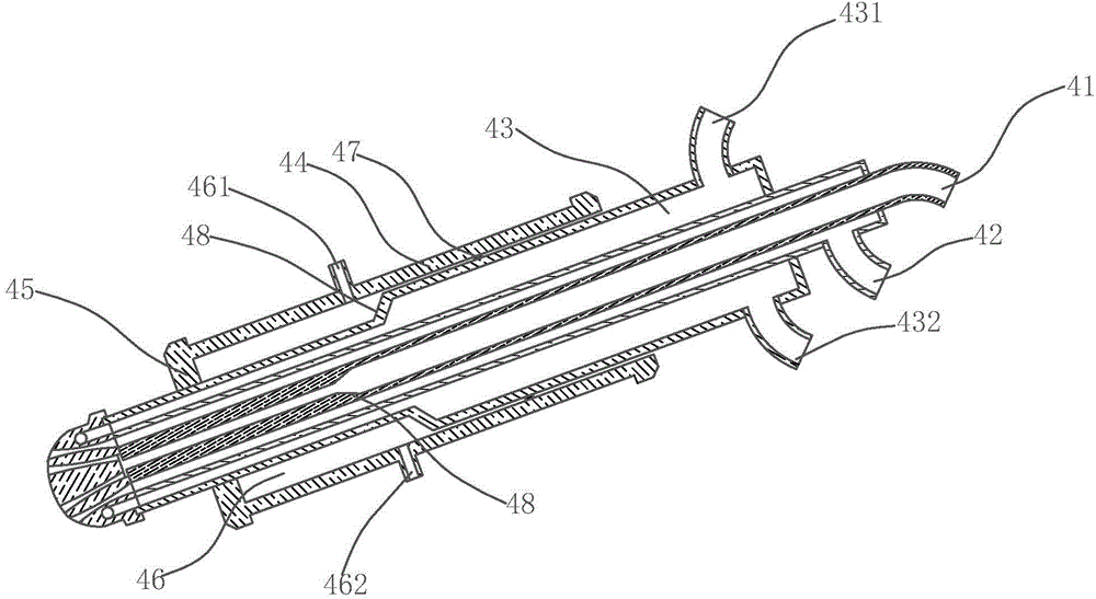 Furnace used for producing basalt continuous filament