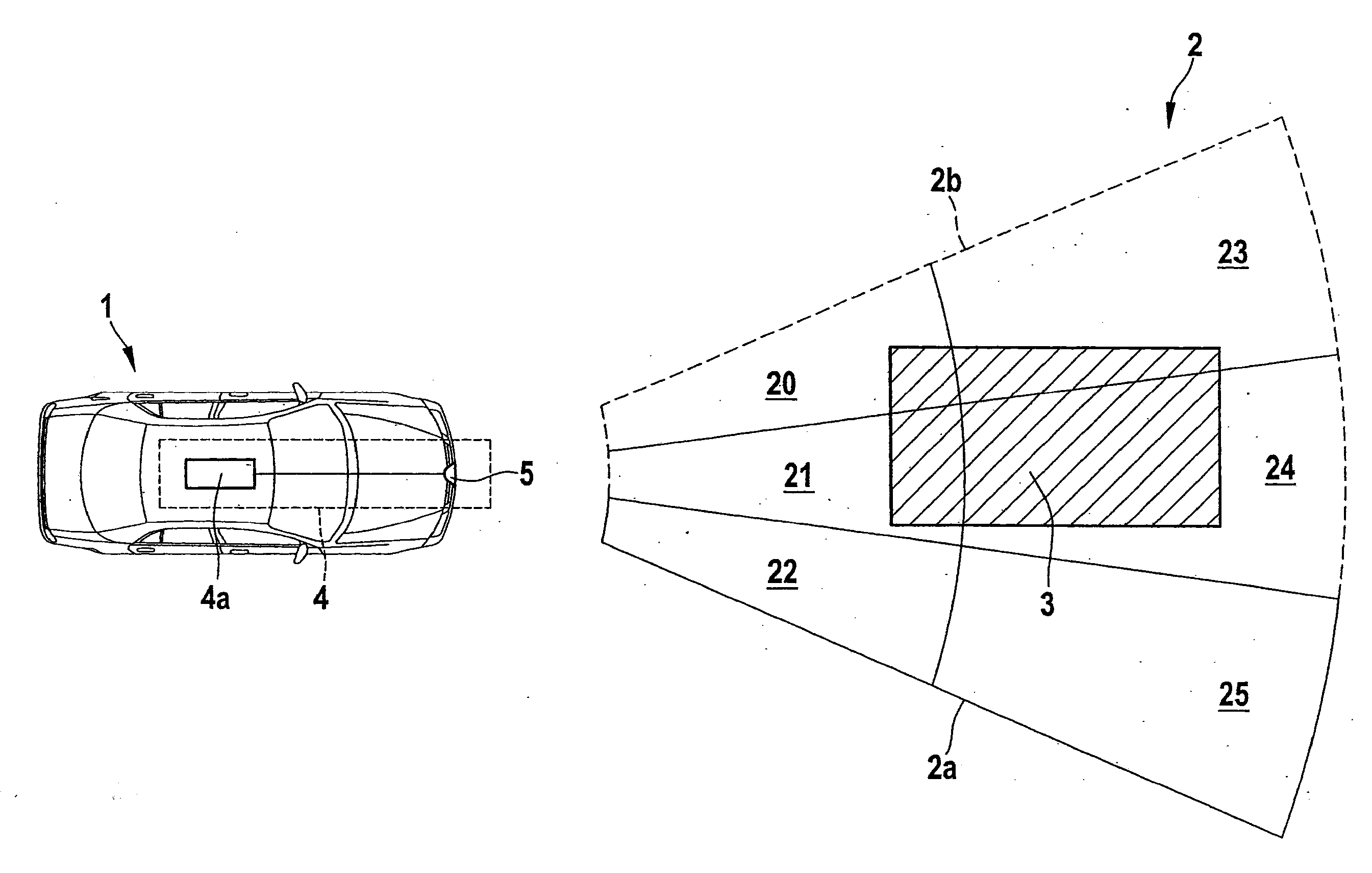 Method for determining free spaces in the vicinity of a motor vehicle, in particular in the vicinity relevant to the vehicle operation