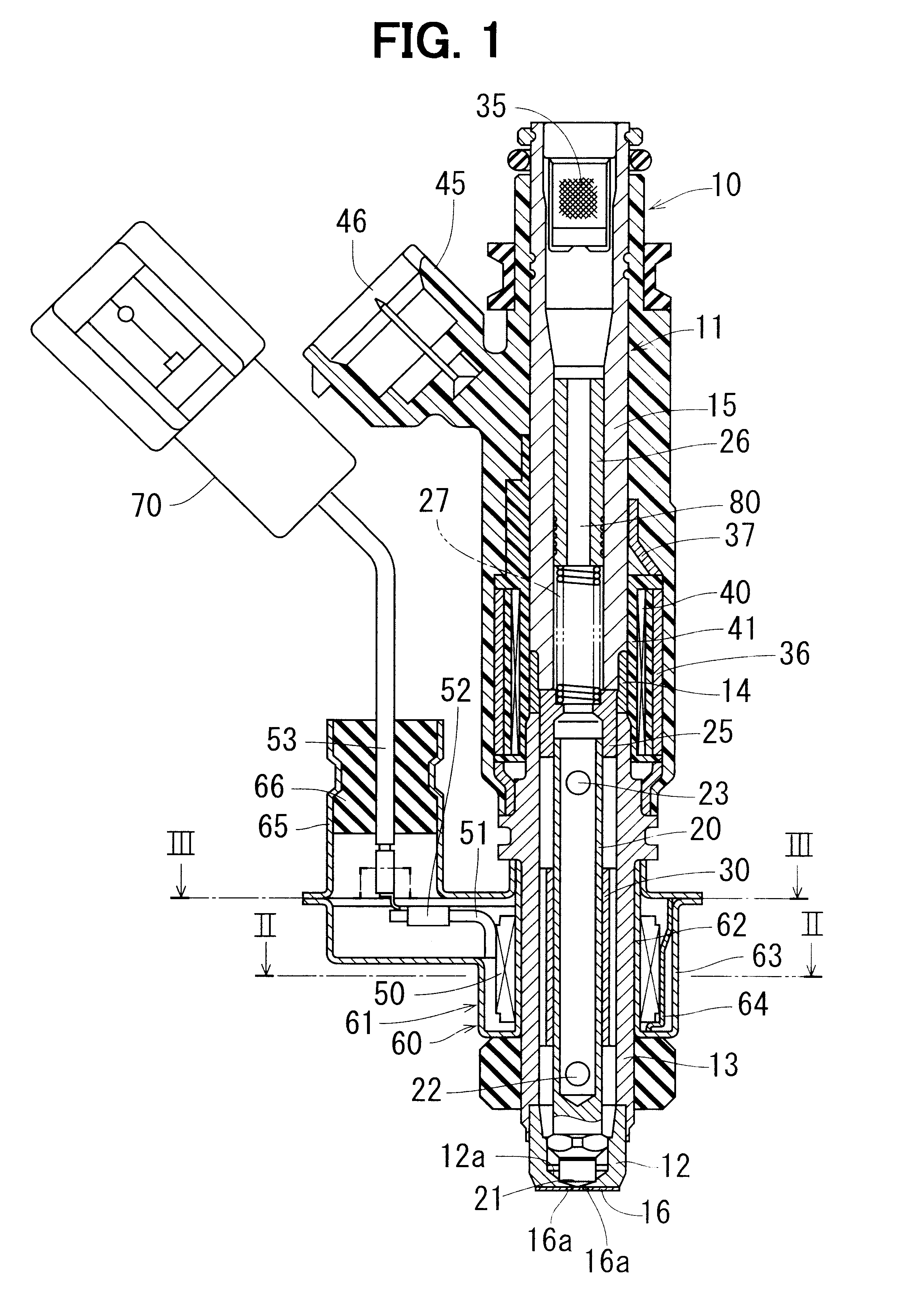 Fuel injection device having heater
