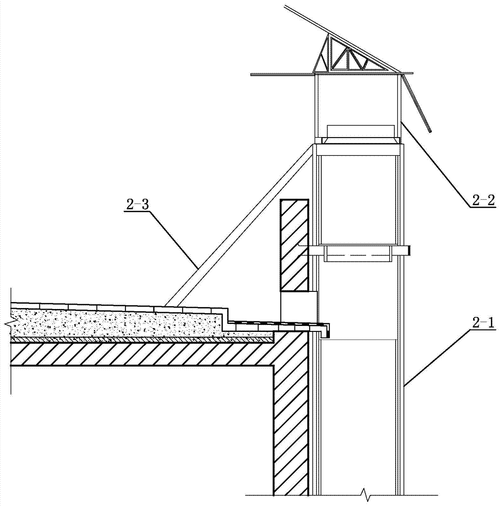 An attached air duct system for building exterior walls