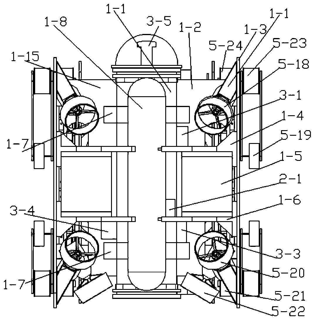 A multifunctional six-track underwater robot