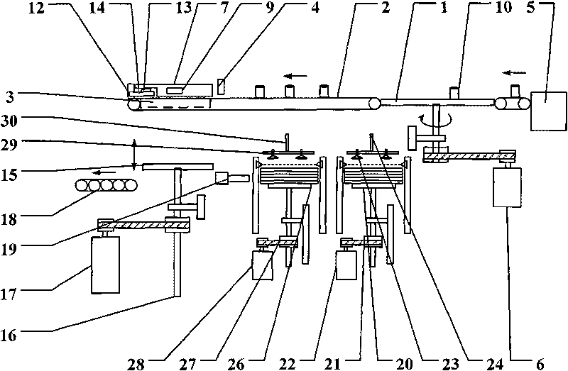 Automatic packaging system for cylindrical workpieces