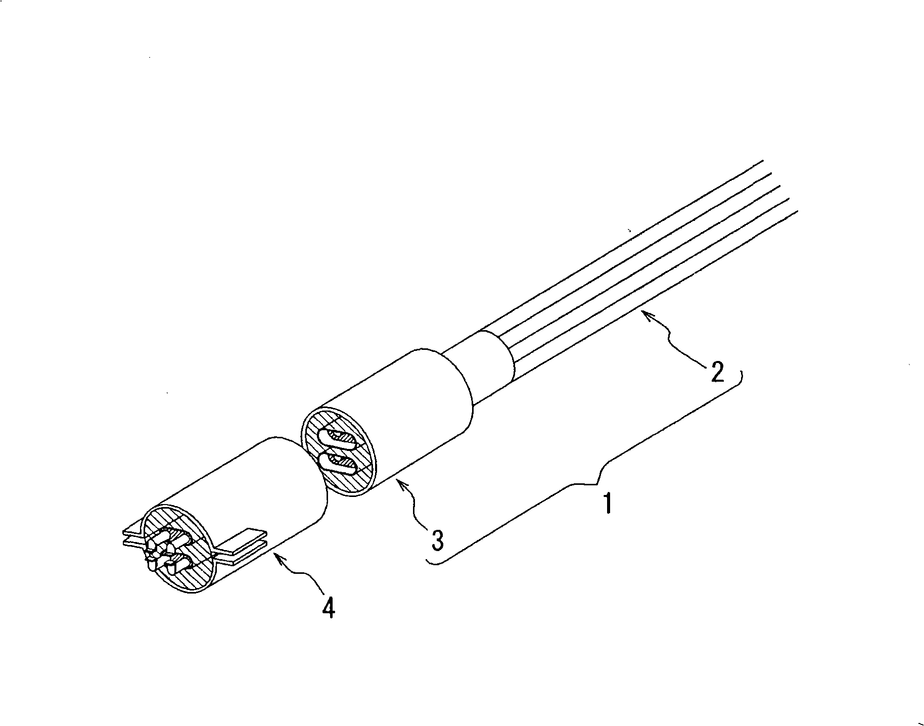 Plug connector, socket connector, electric connector and wire bundle for data communication