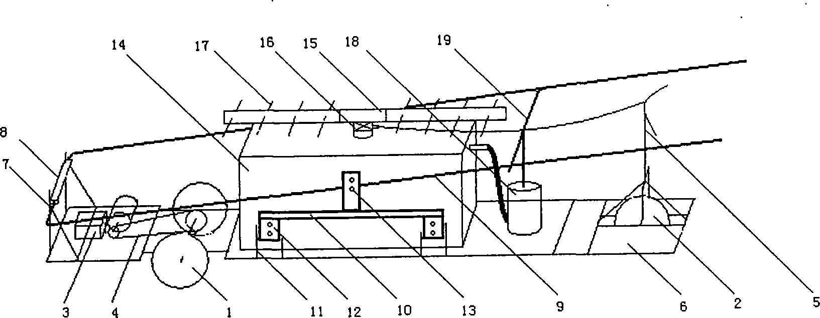 Self walking and intermittent working type transplantation and injection needle filling device
