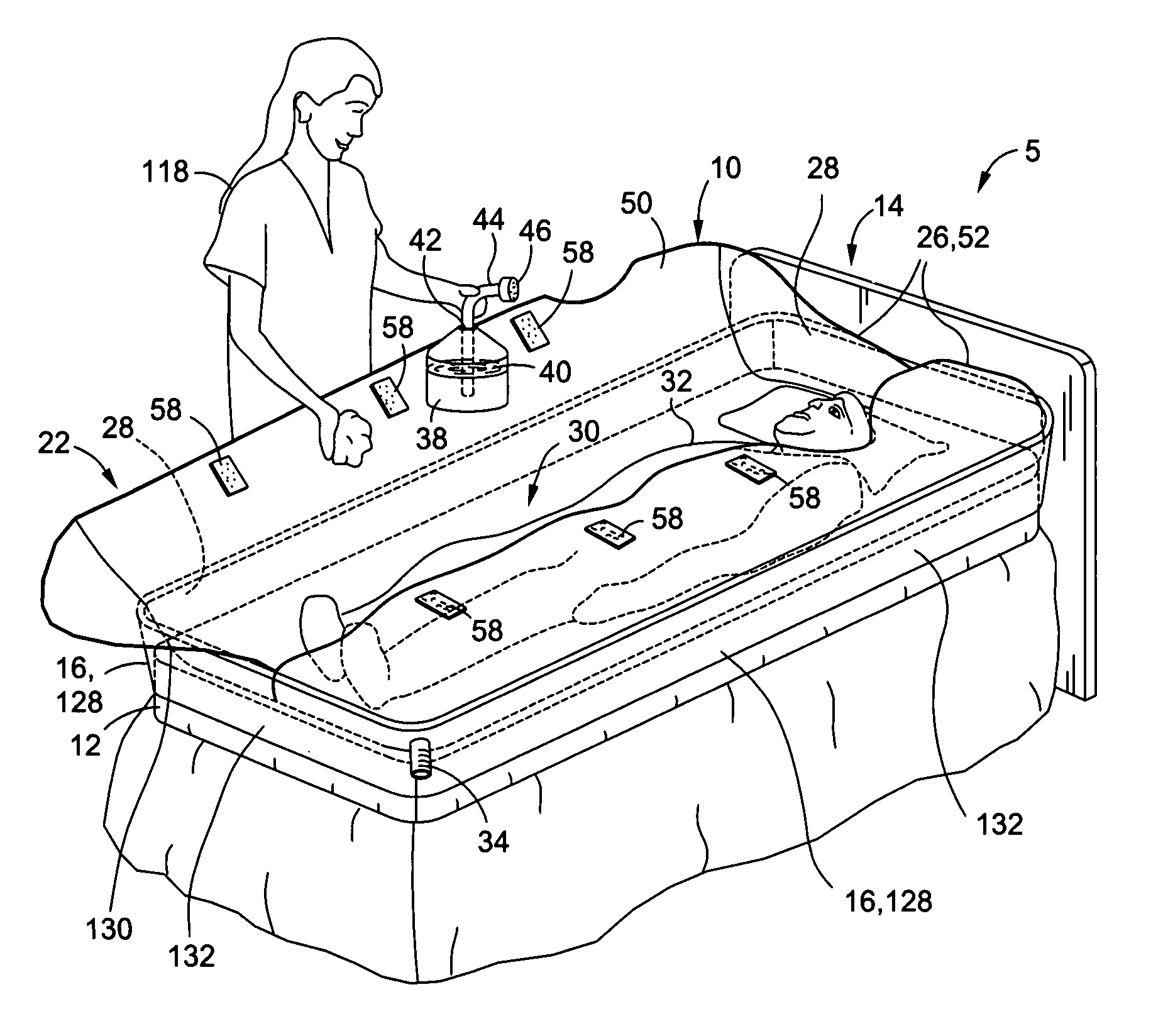 Universal bed bath envelope system