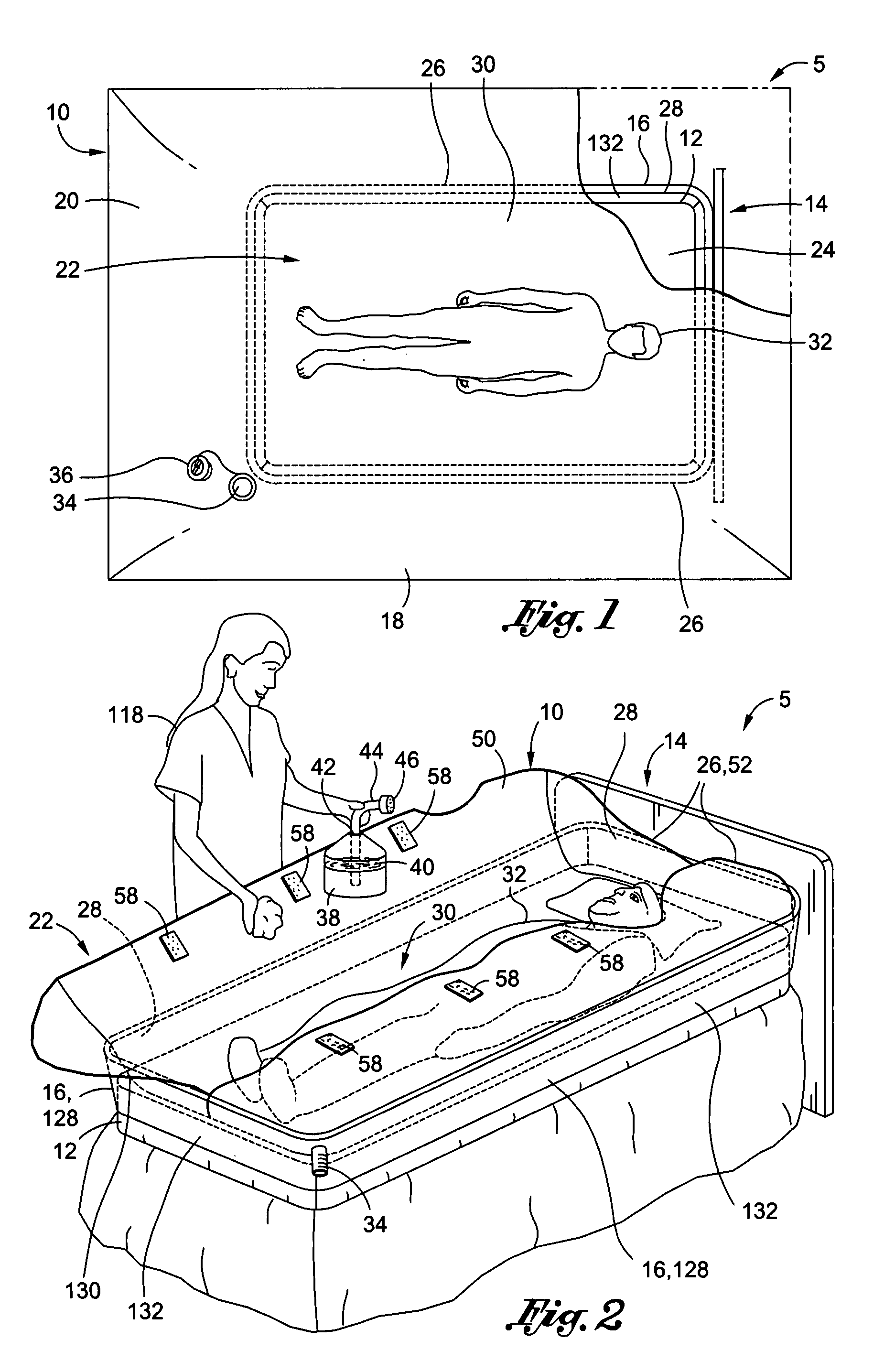 Universal bed bath envelope system
