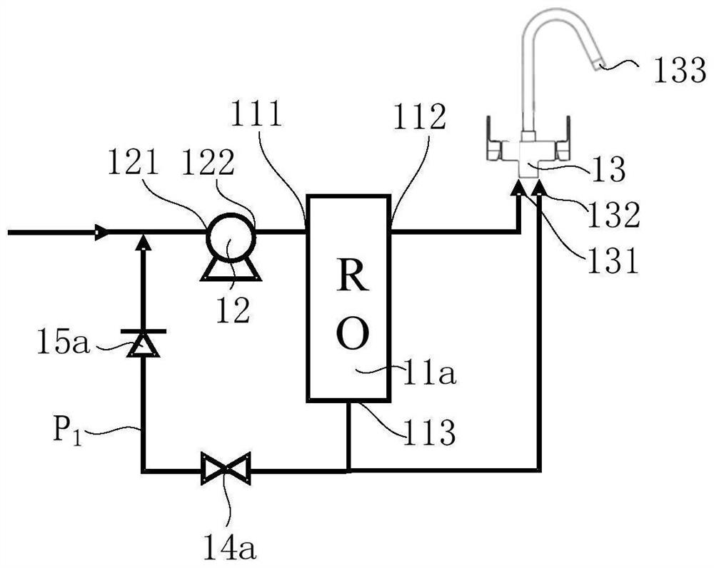 Reverse osmosis wastewater backflow waterway system with intelligent water outlet assembly and water purifier