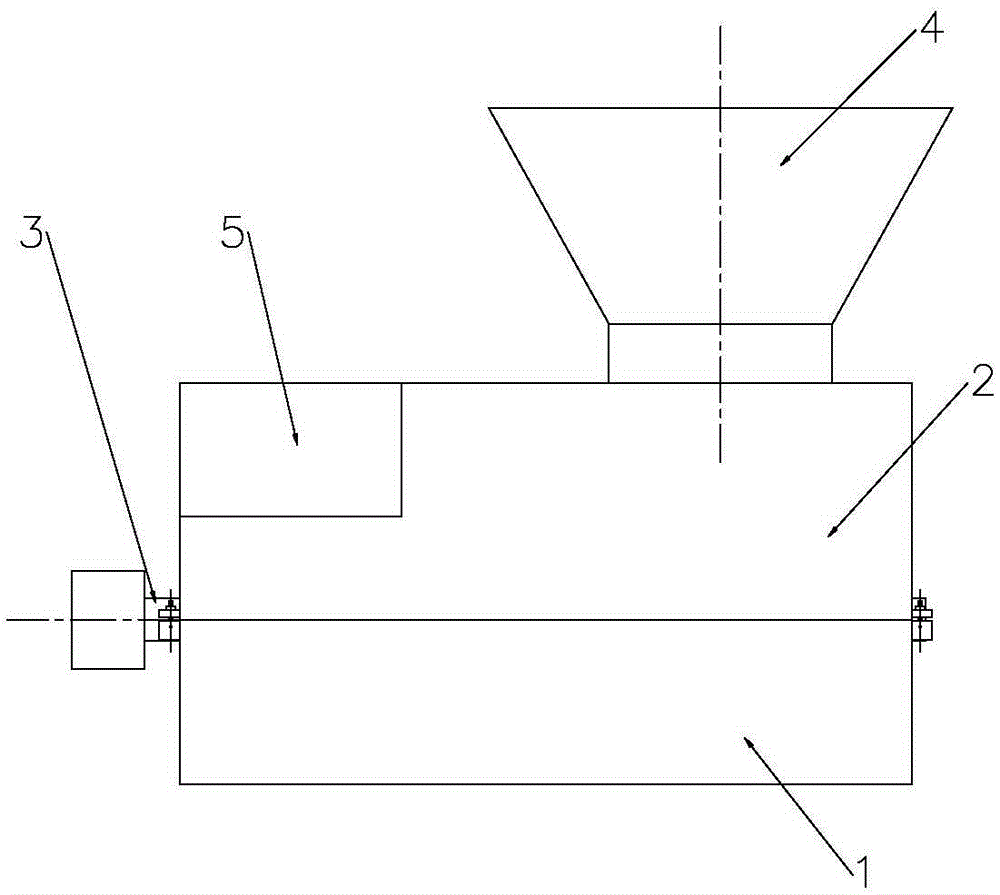 Dustproof type tea leaf hammering and cutting device