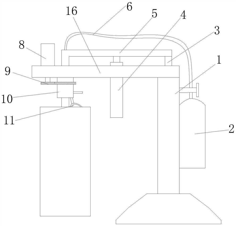 A safe aluminum water degassing and slag removal machine