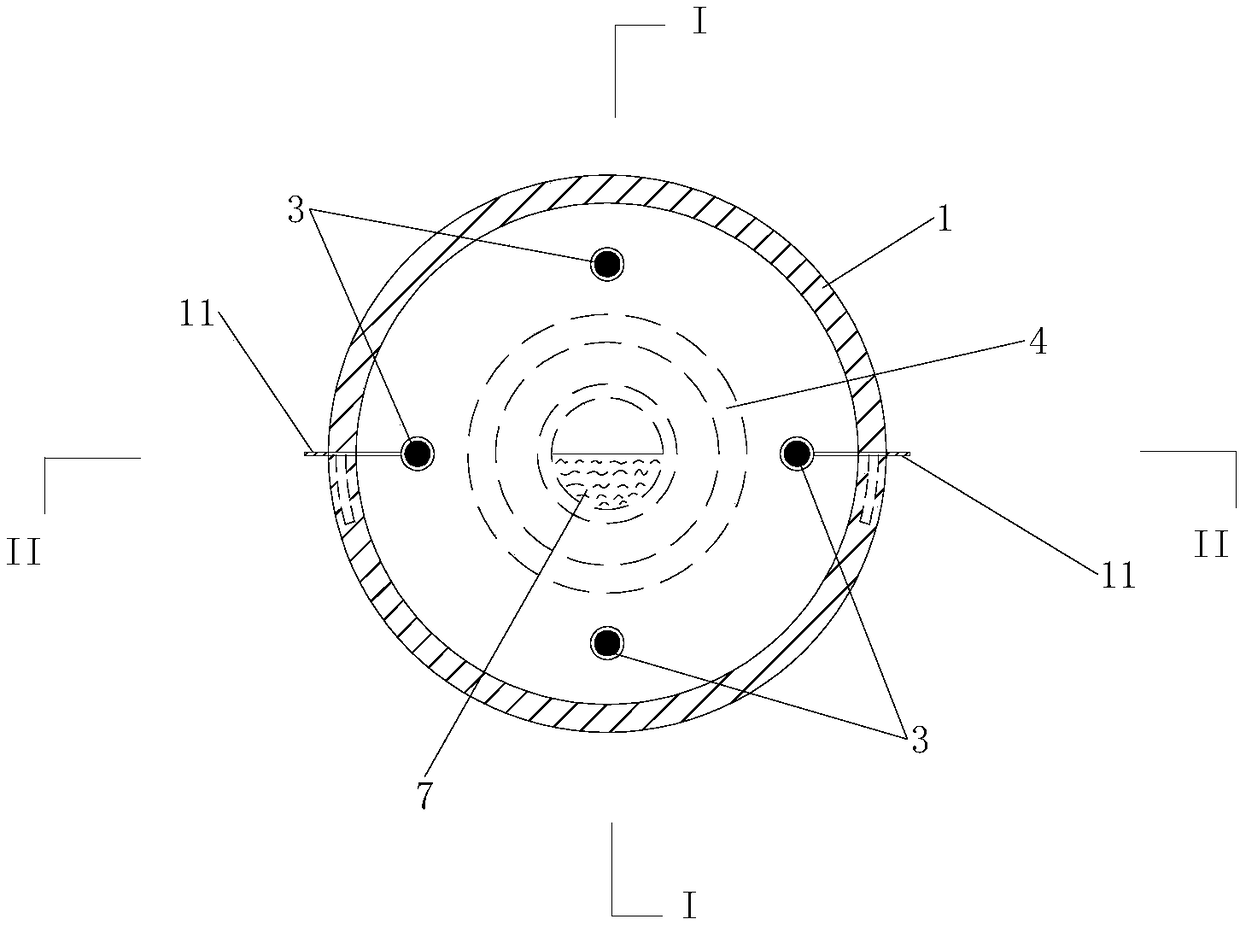 Measuring device for foundation pit deformation and measuring method