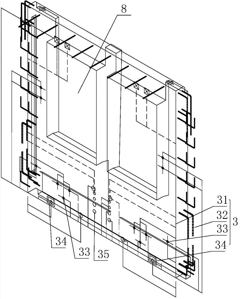 Insulating and decorating integrated composite precast concrete component and manufacturing method thereof