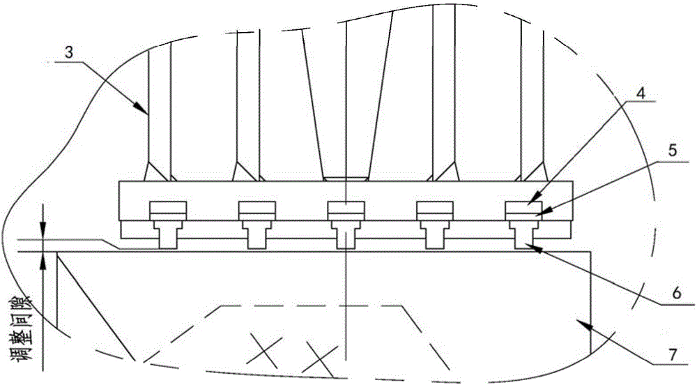 Lower horizontal supporting structure of nuclear power plant vapor generator