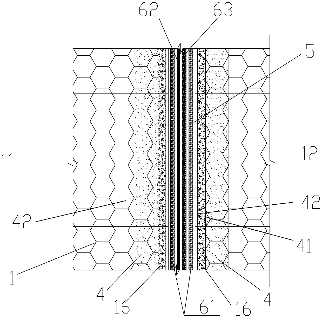 Combined gabion anti-seepage isolation structure and construction method thereof