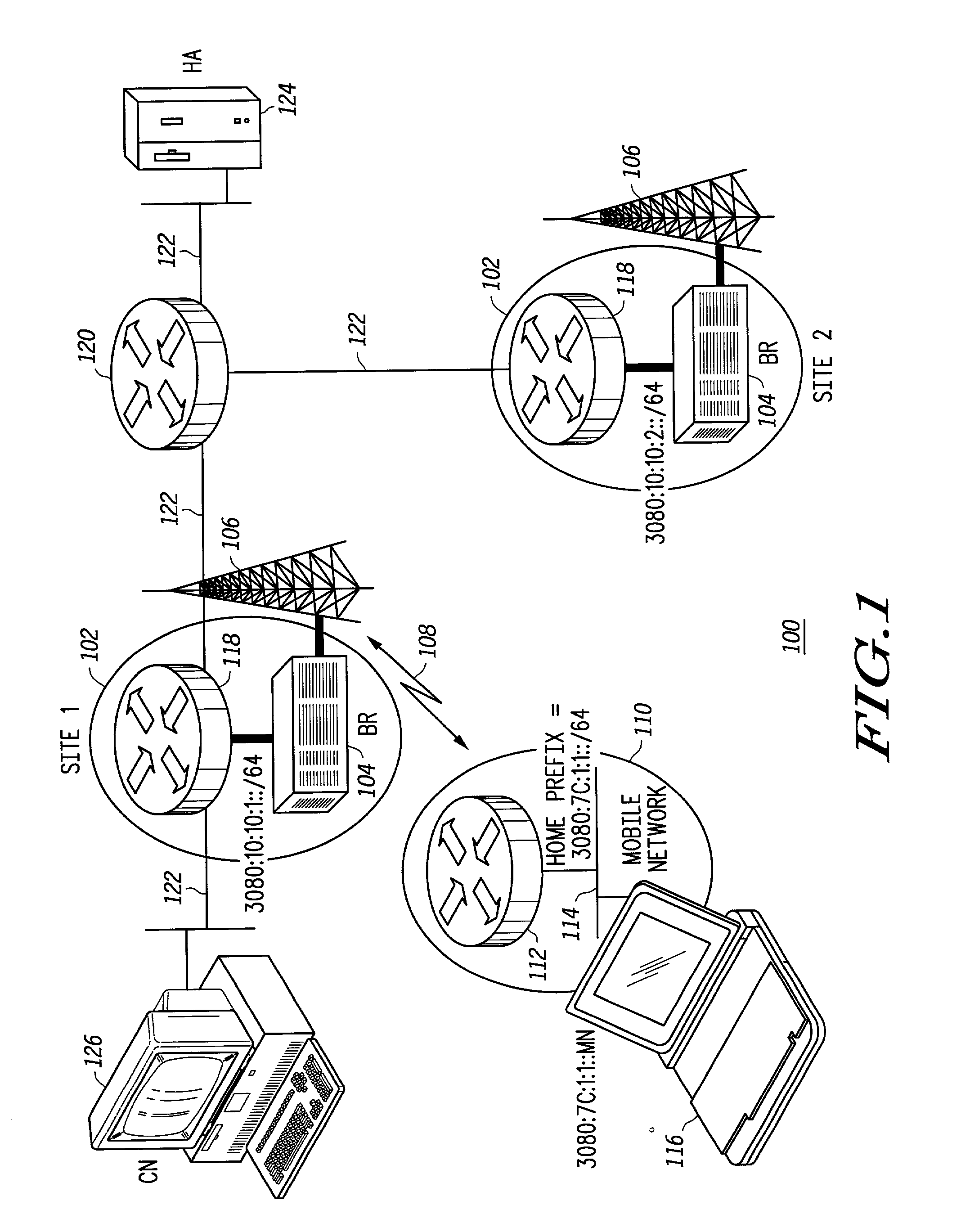 Method and apparatus for providing IP mobility for mobile networks and detachable mobile network nodes