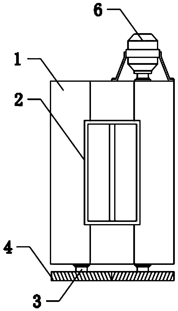 Raw material mixing and smelting device for refractory brick