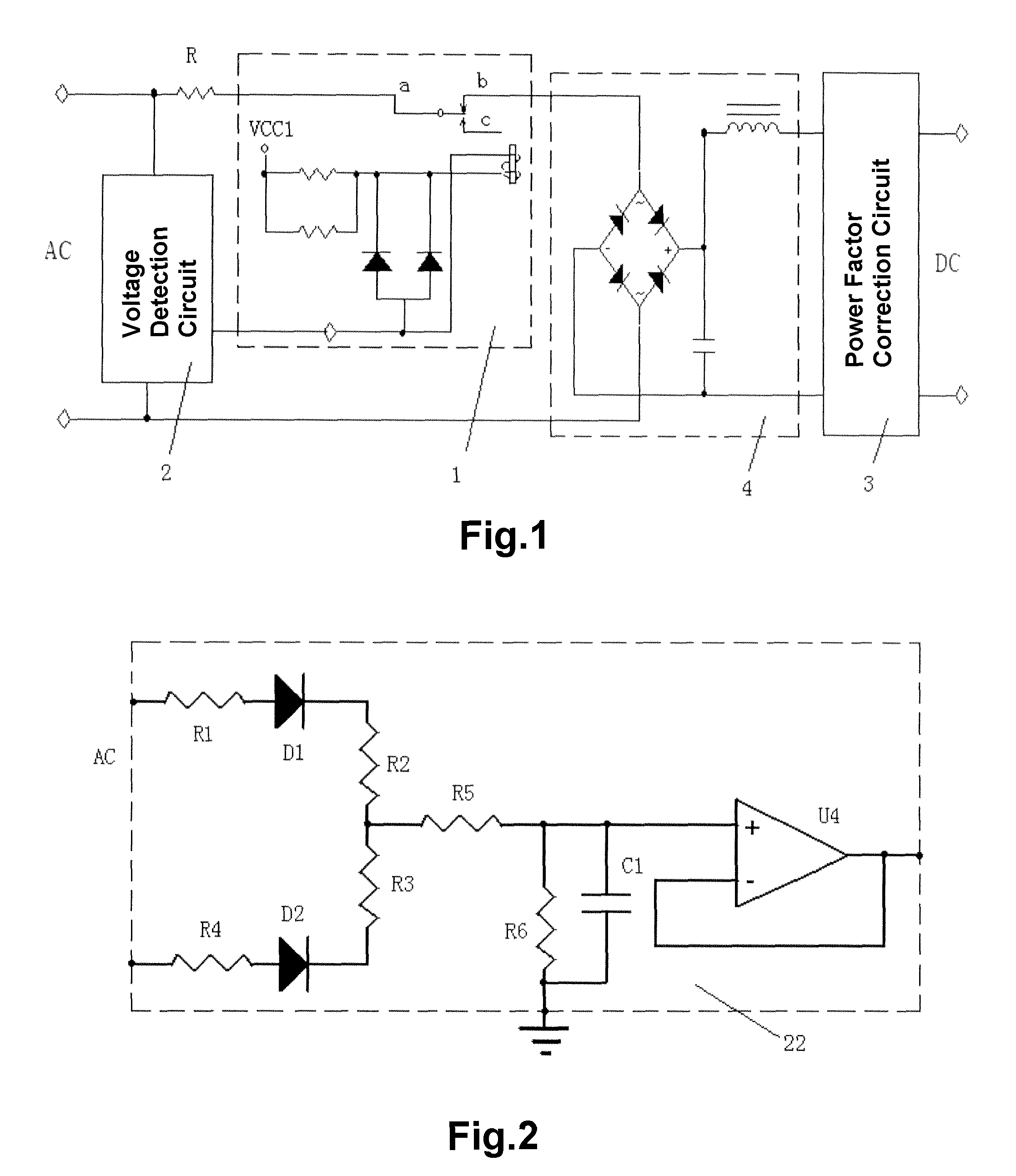 Hardware overvoltage disconnecting circuit