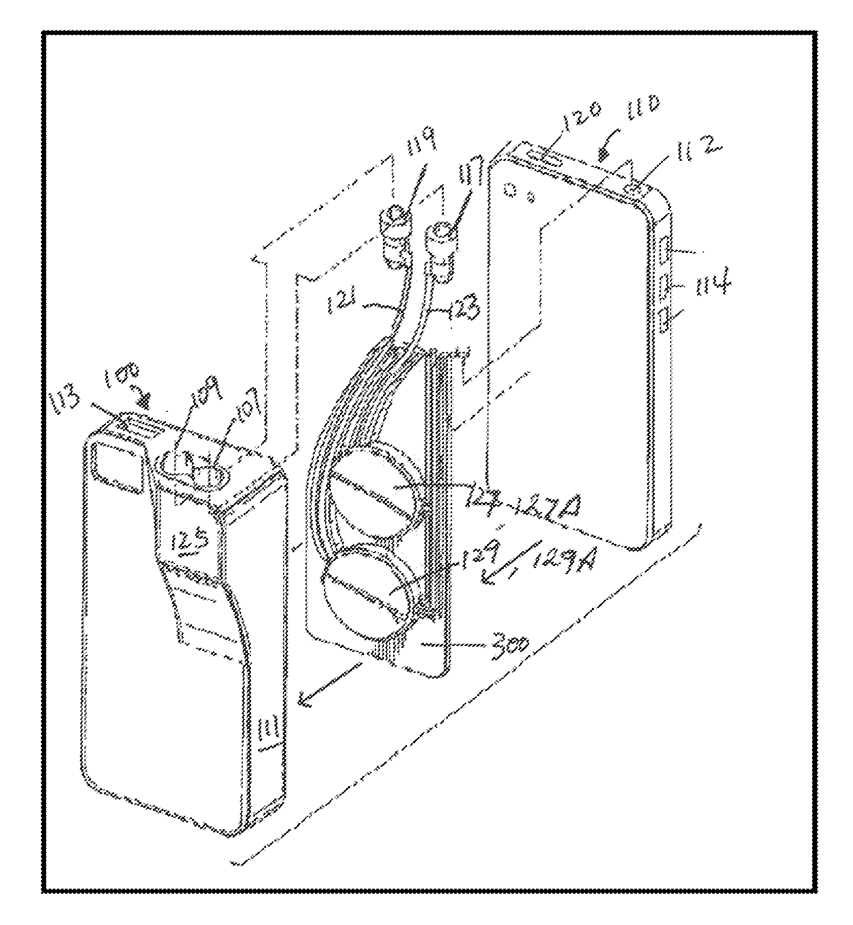 Retractable storage system for handheld electronic device