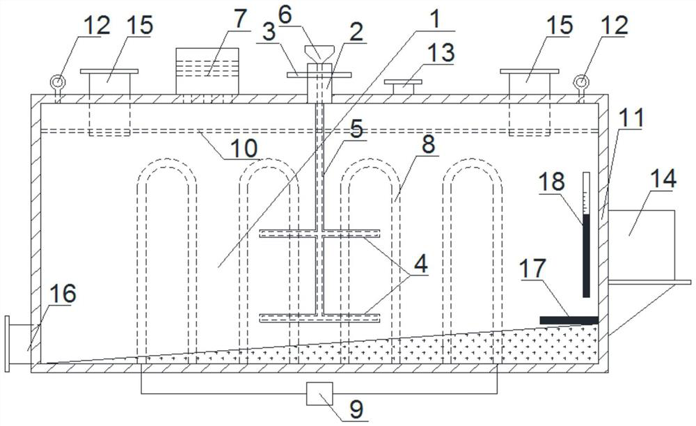 Modified asphalt mixing storage device and method