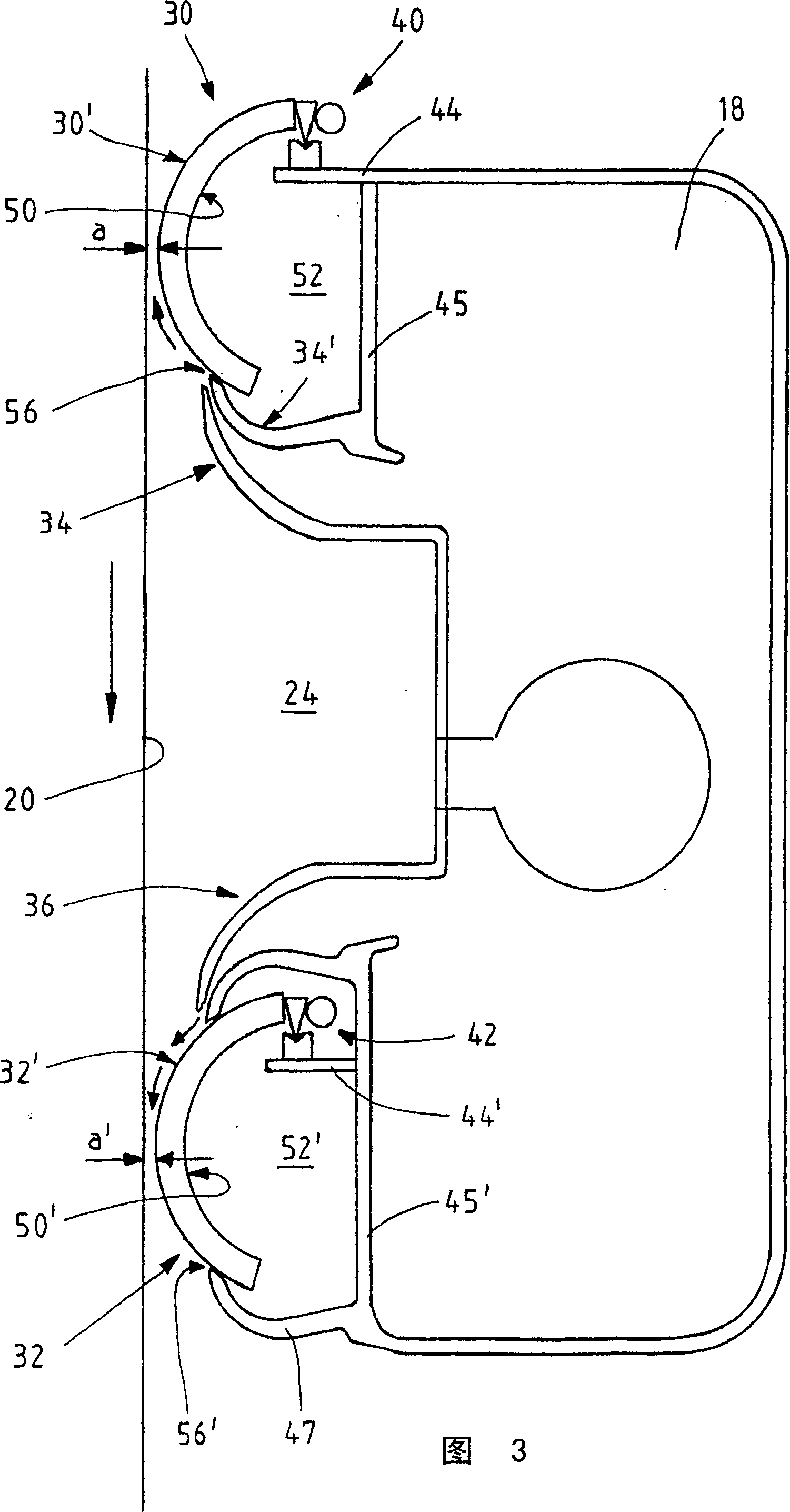 Blow box for controlling the web run