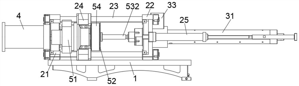 Lateral glue injection device of injection molding machine