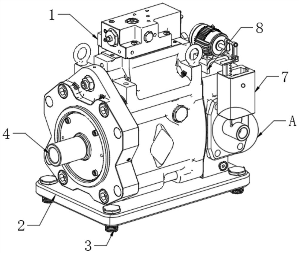 Automobile high-pressure oil pump with flow dividing and energy saving effects