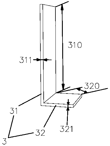 Connecting joint structure of beam and shear wall of wood structure building and construction method of connecting joint structure