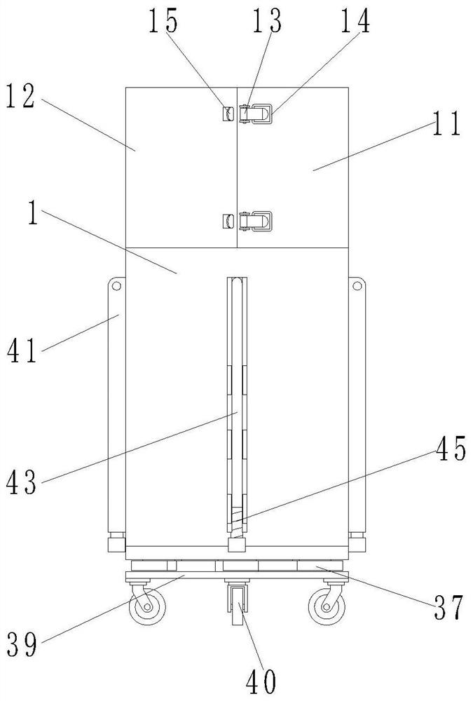 Low-altitude detection radar protection device with automatic opening and closing function