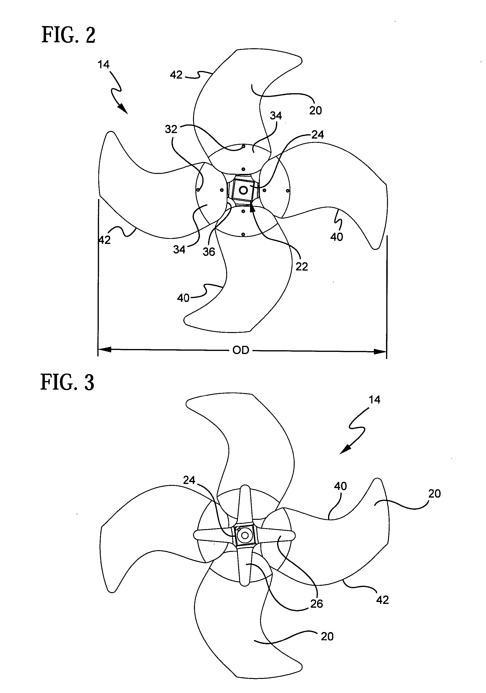 Fan blade assembly for electric fan