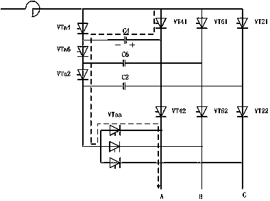 A lcc-hvdc topology with auxiliary commutation circuit