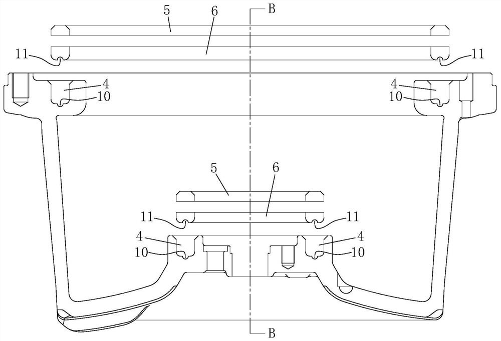 Cooling water channel embedded in hub mold and manufacturing method of cooling water channel