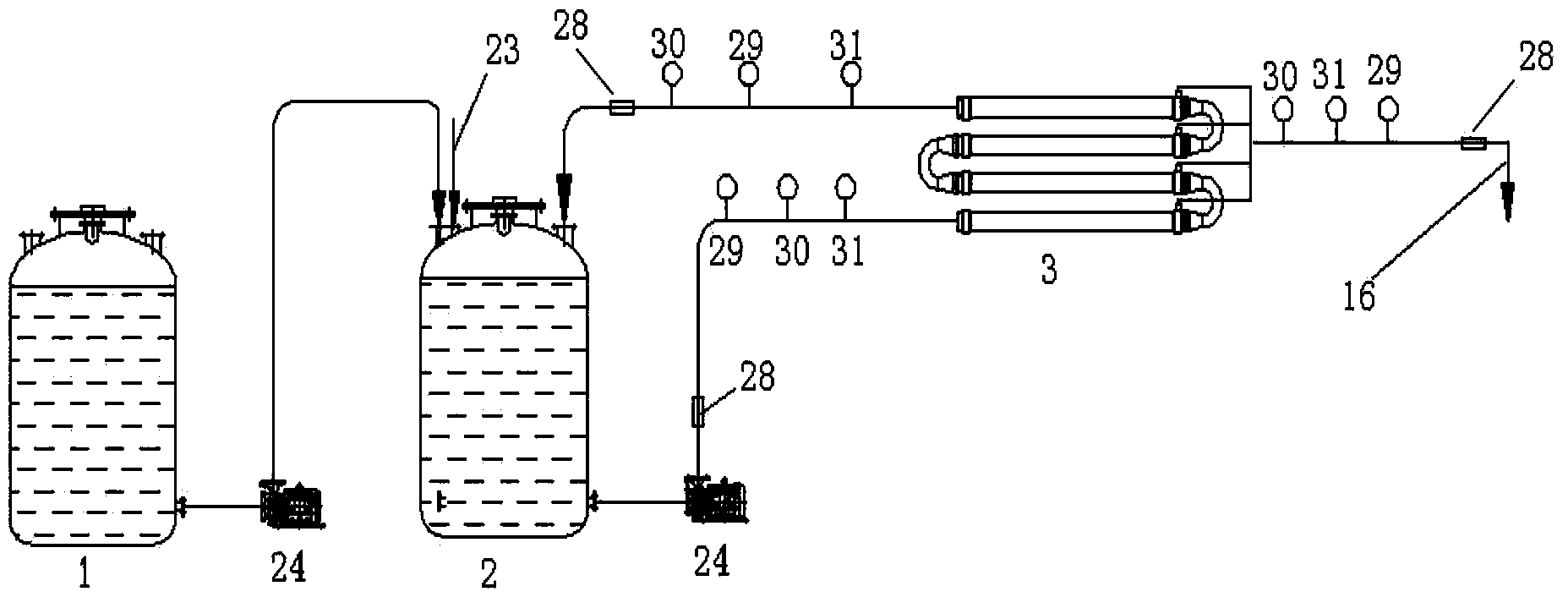Zero-discharge treatment process and device for printed circuit board developing wastewater