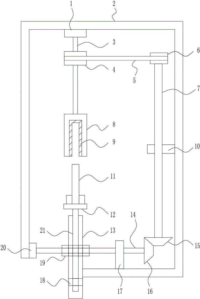 Iron product efficient rust removing device for hardware manufacturing