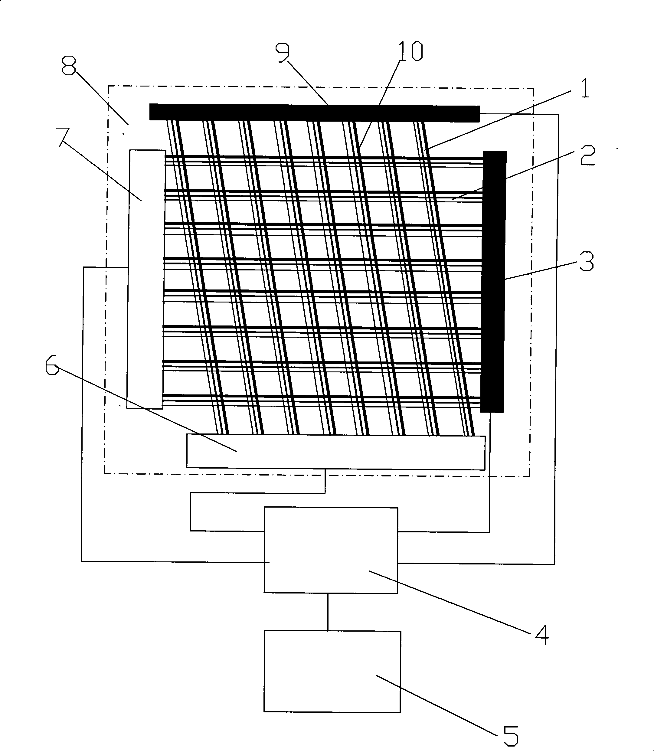 Structural crack bionic monitoring system and monitoring method thereof